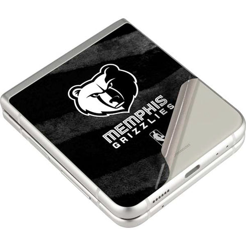 NBA Memphis Grizzlies Black Animal Print Galaxy Z Flip3 5G Skin