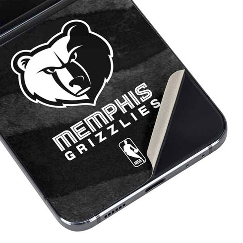 NBA Memphis Grizzlies Black Animal Print Galaxy Z Flip5 5G Skin