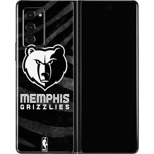 NBA Memphis Grizzlies Black Animal Print Galaxy Z Fold2 5G Skin