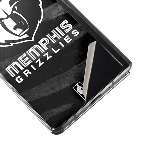 NBA Memphis Grizzlies Black Animal Print Galaxy Z Fold2 5G Skin