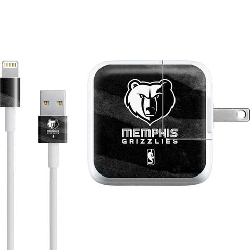 NBA Memphis Grizzlies Black Animal Print iPad Charger (10W USB) Skin