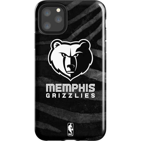 NBA Memphis Grizzlies Black Animal Print iPhone 11 Pro Max Impact Case