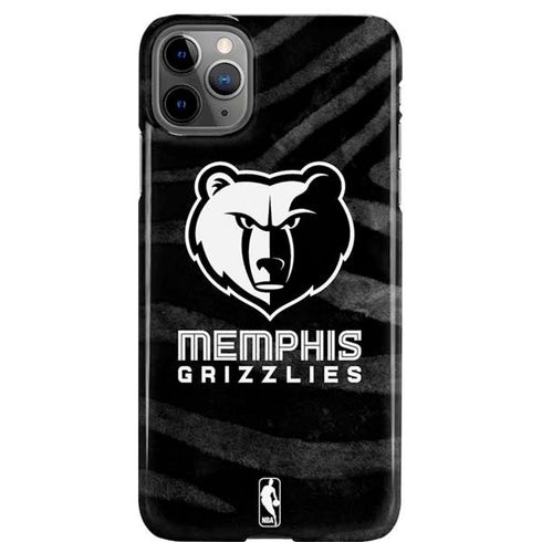 NBA Memphis Grizzlies Black Animal Print iPhone 11 Pro Max Lite Case