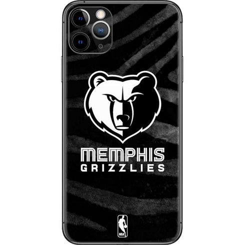 NBA Memphis Grizzlies Black Animal Print iPhone 11 Pro Max Skin
