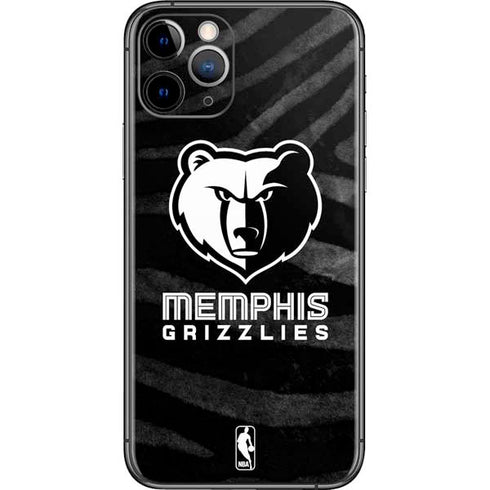 NBA Memphis Grizzlies Black Animal Print iPhone 11 Pro Skin
