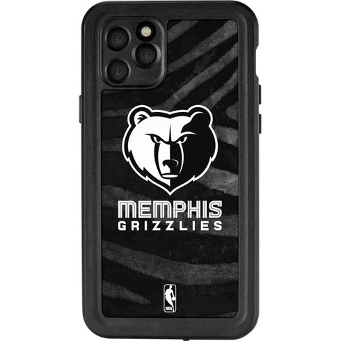 NBA Memphis Grizzlies Black Animal Print iPhone 11 Pro Waterproof Case