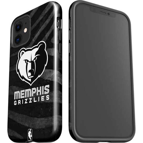 NBA Memphis Grizzlies Black Animal Print iPhone 12 Impact Case