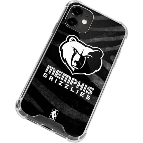 NBA Memphis Grizzlies Black Animal Print iPhone 12 Mini Clear Case