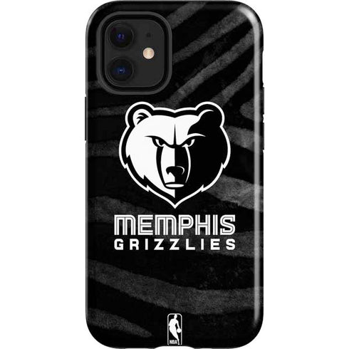 NBA Memphis Grizzlies Black Animal Print iPhone 12 Mini Impact Case