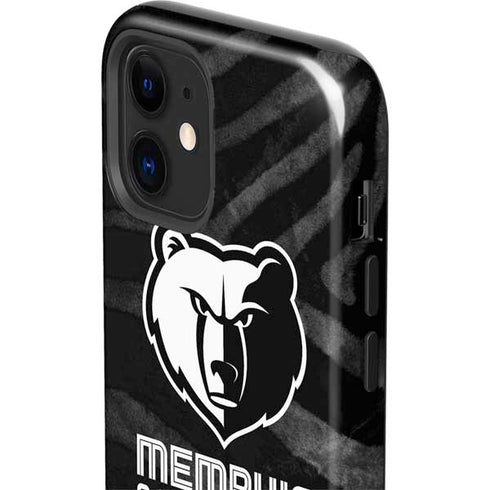 NBA Memphis Grizzlies Black Animal Print iPhone 12 Mini Impact Case