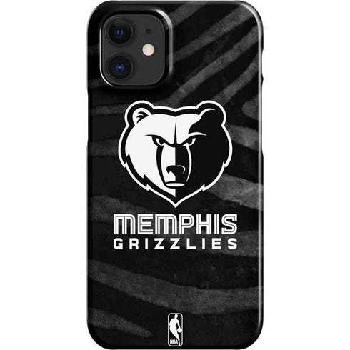 NBA Memphis Grizzlies Black Animal Print iPhone 12 Mini Lite Case