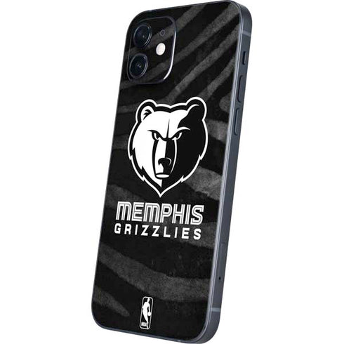 NBA Memphis Grizzlies Black Animal Print iPhone 12 Mini Skin