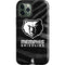 NBA Memphis Grizzlies Black Animal Print iPhone 12 Pro Impact Case