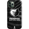 NBA Memphis Grizzlies Black Animal Print iPhone 12 Pro Max Impact Case