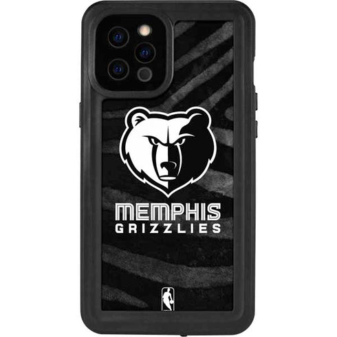 NBA Memphis Grizzlies Black Animal Print iPhone 12 Pro Max Waterproof Case