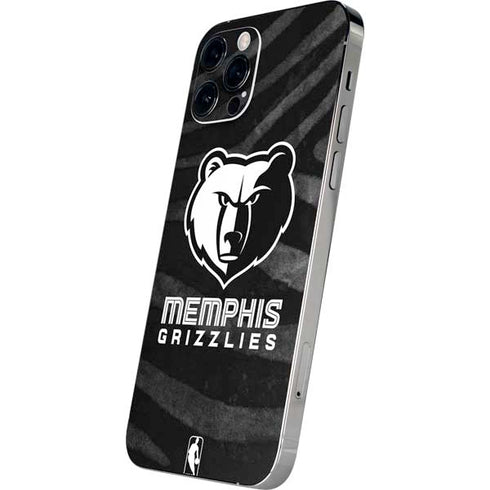 NBA Memphis Grizzlies Black Animal Print iPhone 12 Pro Skin
