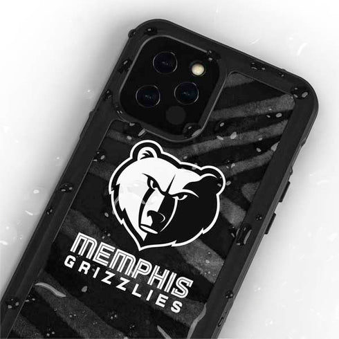 NBA Memphis Grizzlies Black Animal Print iPhone 12 Pro Waterproof Case