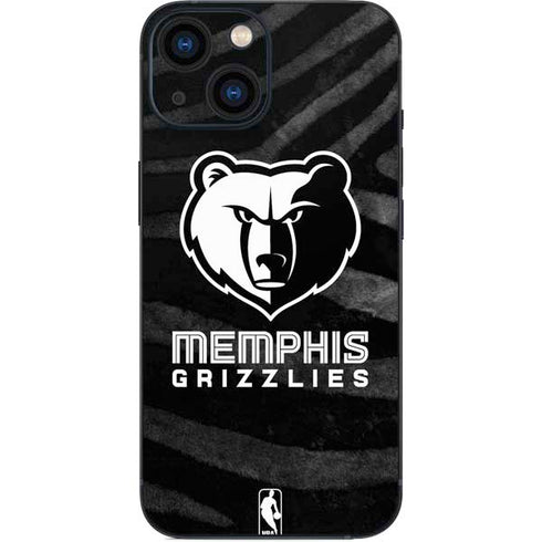 NBA Memphis Grizzlies Black Animal Print iPhone 13 Mini Skin
