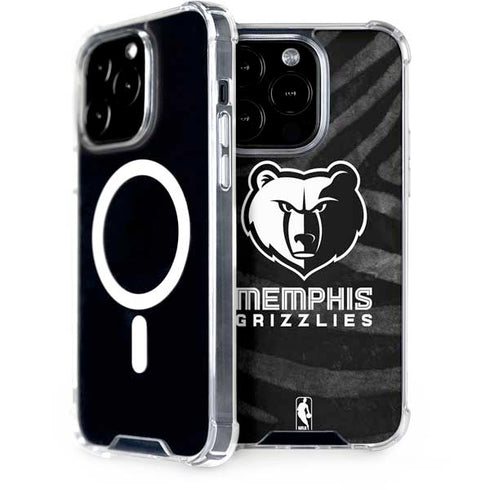 NBA Memphis Grizzlies Black Animal Print iPhone 13 Pro MagSafe Case