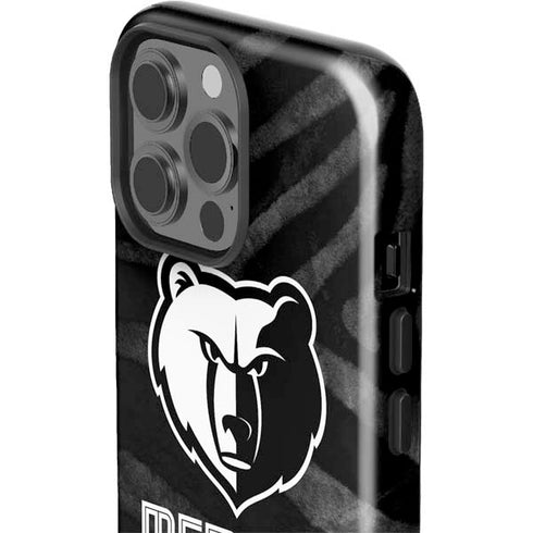 NBA Memphis Grizzlies Black Animal Print iPhone 13 Pro Max Impact Case