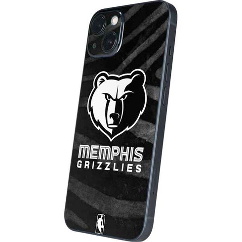 NBA Memphis Grizzlies Black Animal Print iPhone 13 Skin