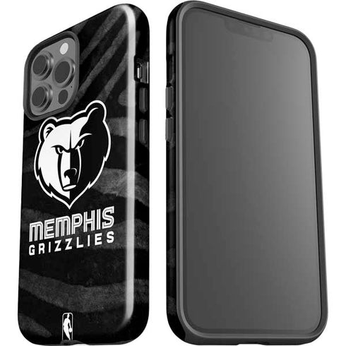 NBA Memphis Grizzlies Black Animal Print iPhone 15 Pro Max Impact Case