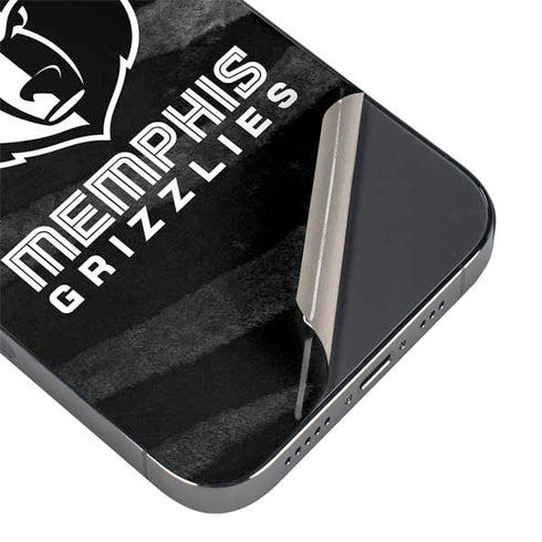 NBA Memphis Grizzlies Black Animal Print iPhone 14 Pro Max Skin