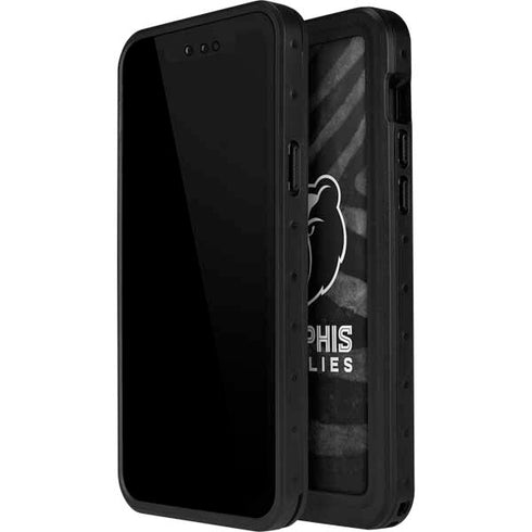NBA Memphis Grizzlies Black Animal Print iPhone 14 Pro Max Waterproof Case