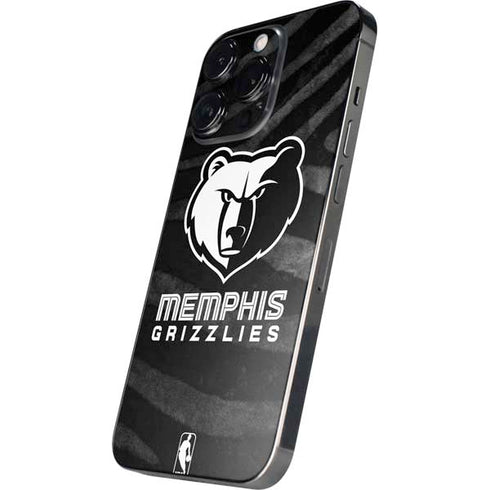 NBA Memphis Grizzlies Black Animal Print iPhone 15 Pro Skin