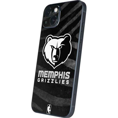 NBA Memphis Grizzlies Black Animal Print iPhone 14 Skin