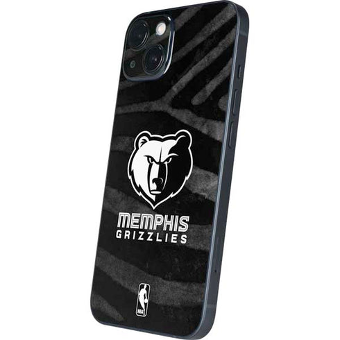NBA Memphis Grizzlies Black Animal Print iPhone 15 Skin