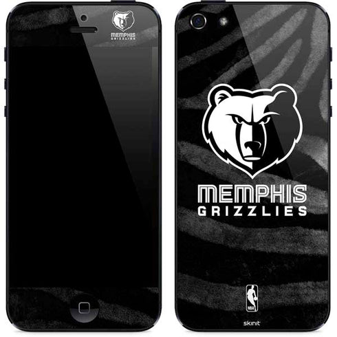 NBA Memphis Grizzlies Black Animal Print iPhone 5/5s/5SE Skin