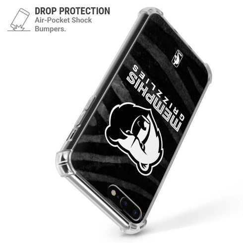 NBA Memphis Grizzlies Black Animal Print iPhone 7/8 Plus Clear Case