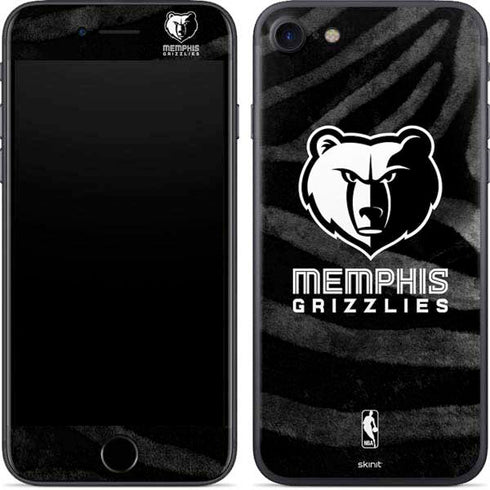 NBA Memphis Grizzlies Black Animal Print iPhone 7 Skin