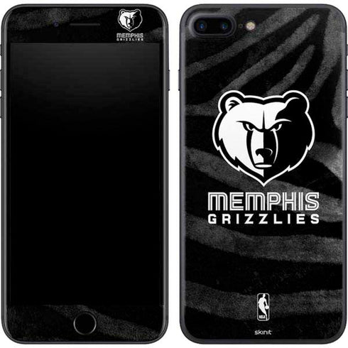 NBA Memphis Grizzlies Black Animal Print iPhone 8 Plus Skin