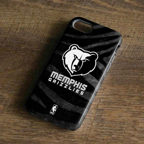 NBA Memphis Grizzlies Black Animal Print iPhone 8 Pro Case