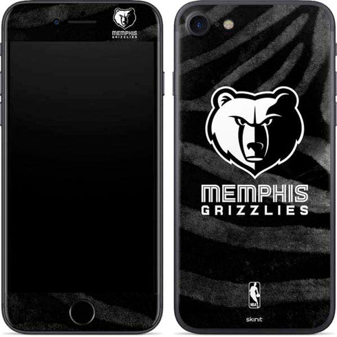 NBA Memphis Grizzlies Black Animal Print iPhone 8 Skin