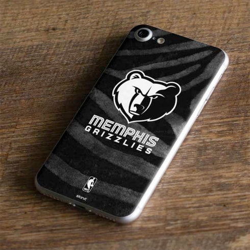 NBA Memphis Grizzlies Black Animal Print iPhone 8 Skin