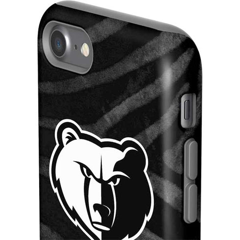NBA Memphis Grizzlies Black Animal Print iPhone SE (2nd & 3rd Gen) Pro Case