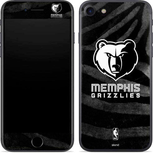 NBA Memphis Grizzlies Black Animal Print iPhone SE (2nd & 3rd Gen) Skin