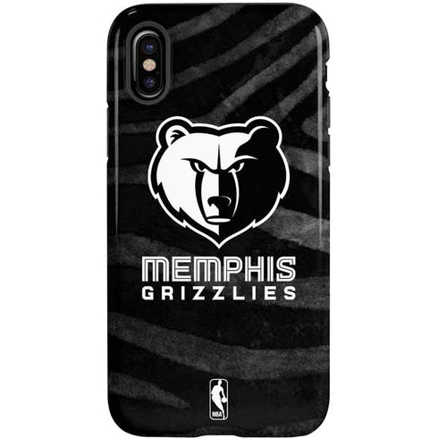 NBA Memphis Grizzlies Black Animal Print iPhone X Pro Case