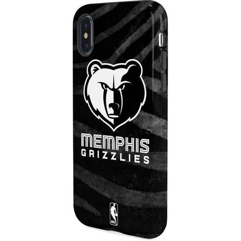 NBA Memphis Grizzlies Black Animal Print iPhone X Pro Case