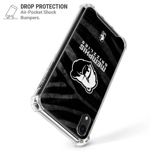 NBA Memphis Grizzlies Black Animal Print iPhone XR Clear Case