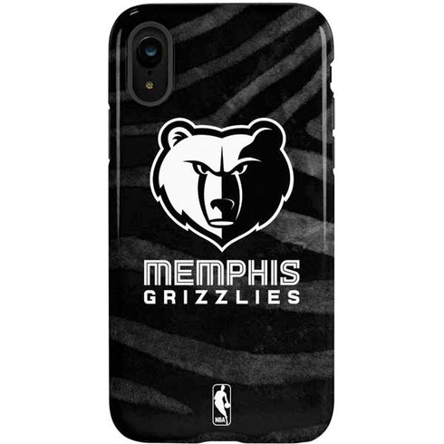 NBA Memphis Grizzlies Black Animal Print iPhone XR Pro Case