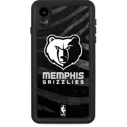 NBA Memphis Grizzlies Black Animal Print iPhone XR Waterproof Case