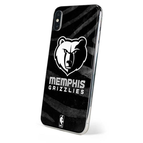NBA Memphis Grizzlies Black Animal Print iPhone XS Max Skin