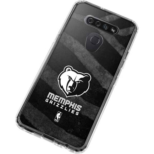 NBA Memphis Grizzlies Black Animal Print LG K51/Q51 Clear Case