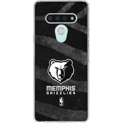 NBA Memphis Grizzlies Black Animal Print LG Stylo 6 Clear Case