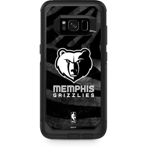 NBA Memphis Grizzlies Black Animal Print Otterbox Commuter Galaxy Skin