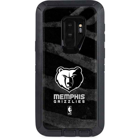 NBA Memphis Grizzlies Black Animal Print Otterbox Defender Galaxy Skin